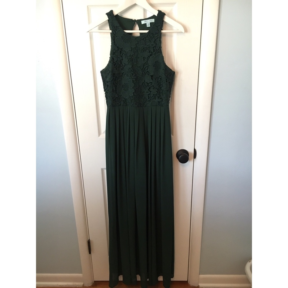 Floor-length Emerald Dress